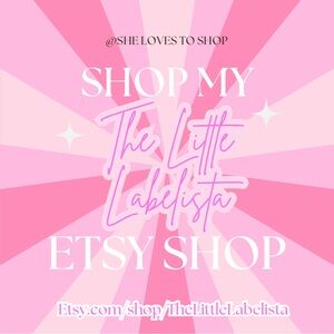 Shop My Etsy shop: The Little Labelista!